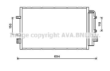 AVA QUALITY COOLING Конденсатор, кондиционер IV5127D